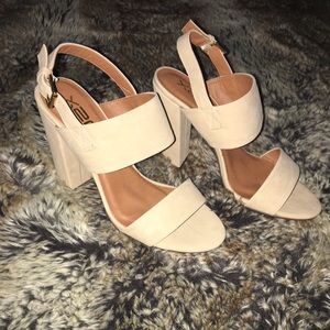 LuLu's Beige High Heel Sandals